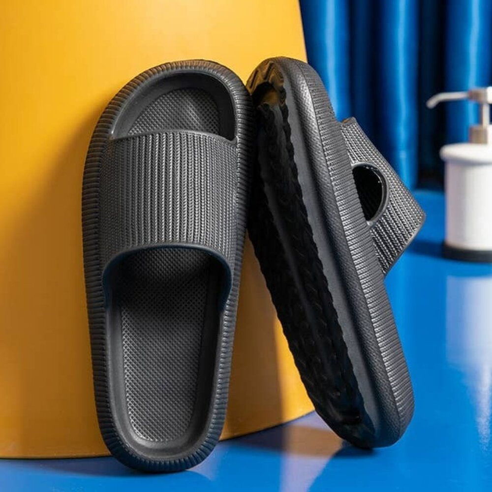 Soft Eva Indoor Slippers, Thick Sole For Women